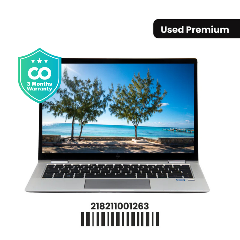 HP ELITEBOOK X360 1030 G4: 8th Gen i5, 8GB RAM, 256GB SSD, SN:01263