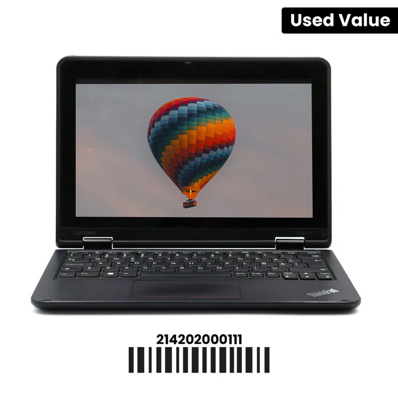 ThinkPad Yoga 11E 3rd Gen: Celeron, 4GB RAM, 128GB SSD, SN:00111