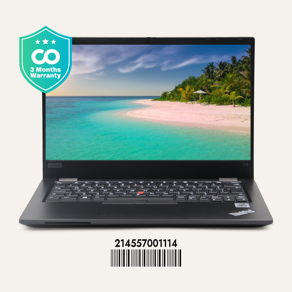 LENOVO THINKPAD L13 GEN 1 SN: 01114 front view