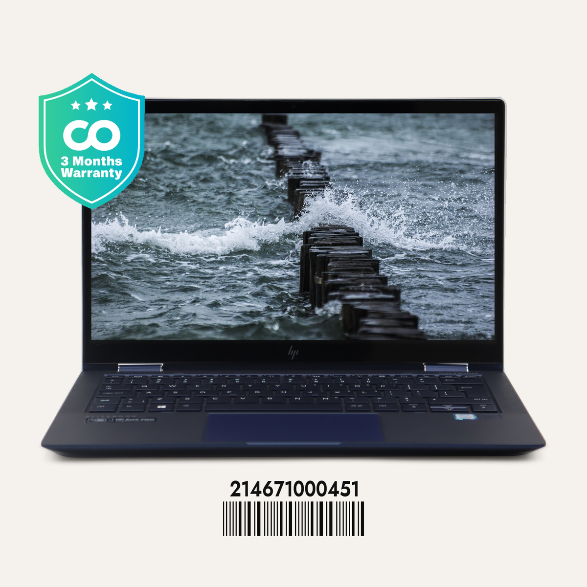 HP ELITE DRAGONFLY SN: 00451 front view