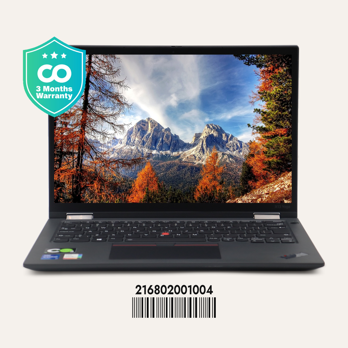 LENOVO THINKPAD X13 YOGA GEN 2 SN: 01004 front view