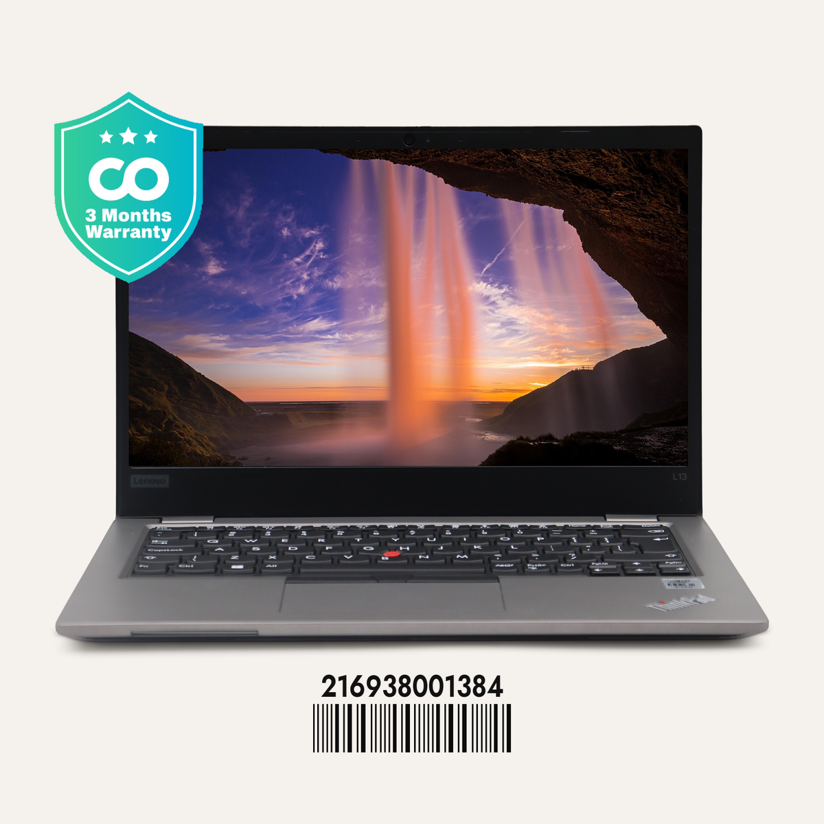 LENOVO THINKPAD L13 GEN 1 SN: 01384 front view