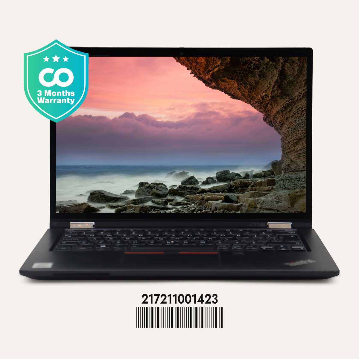 LENOVO THINKPAD L13 YOGA SN: 01423 front view