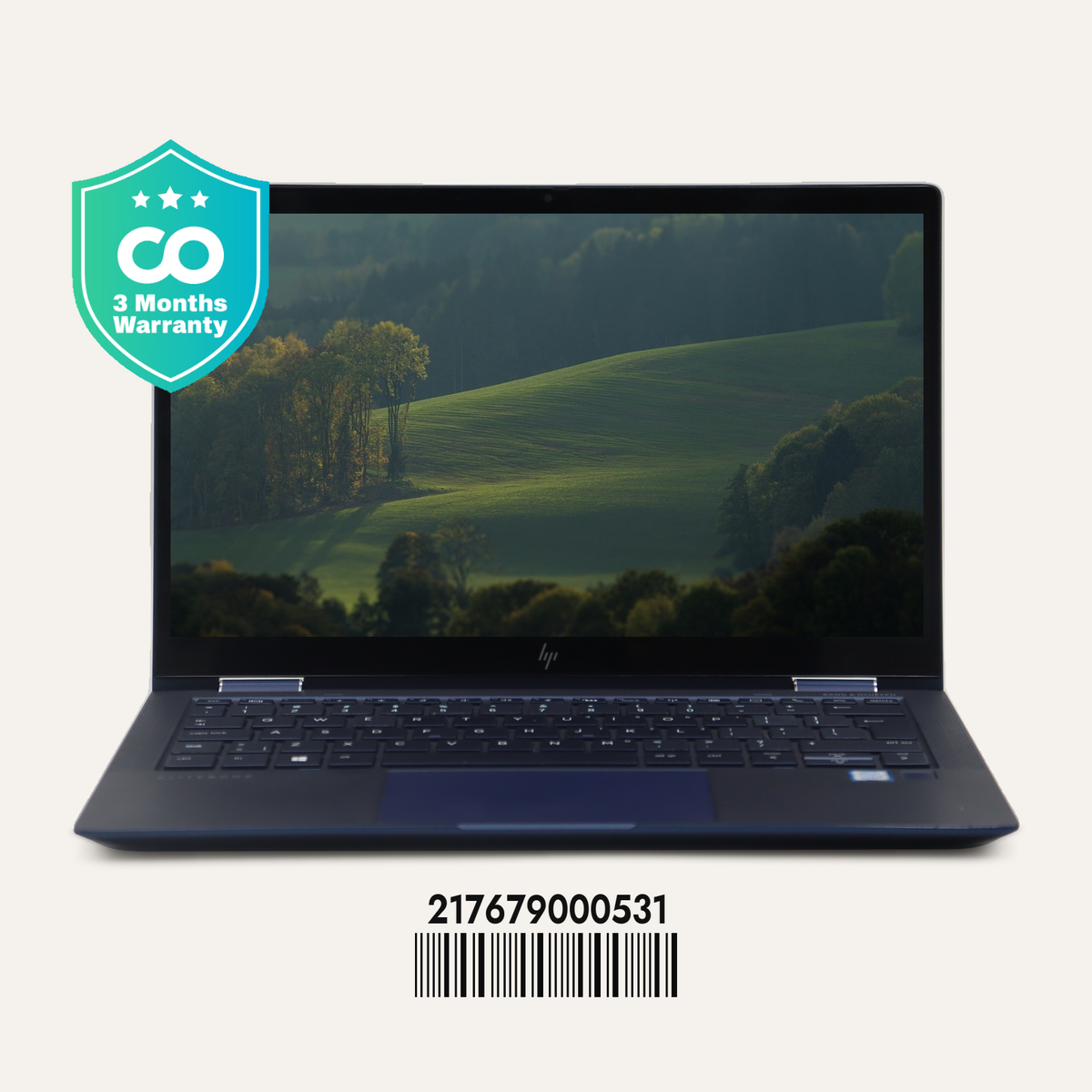 HP ELITE DRAGONFLY Serial No.: 217679000531 front view