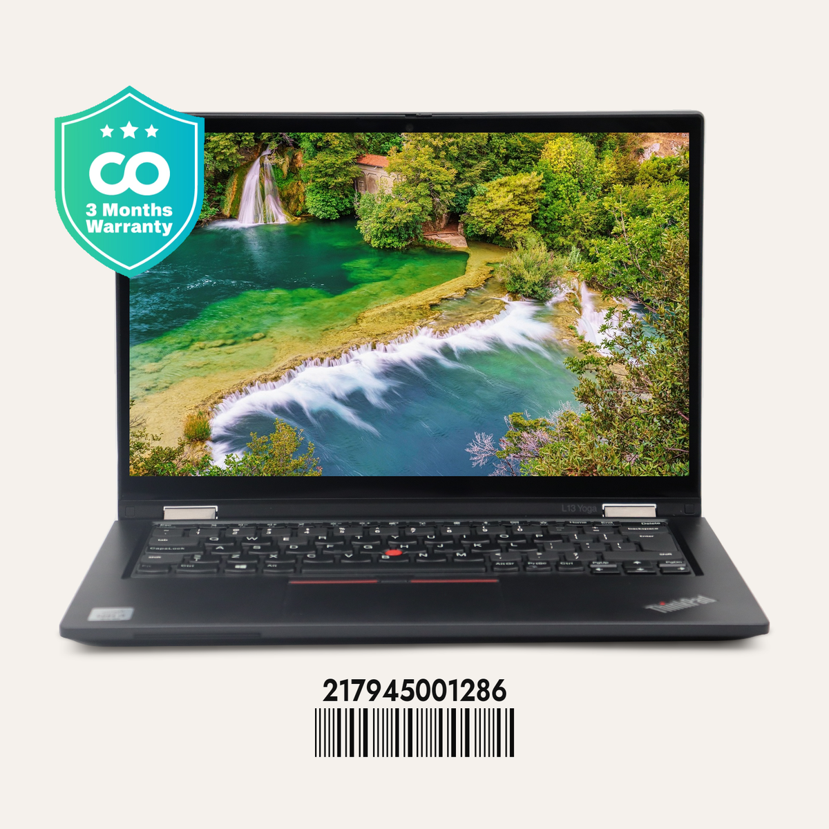 LENOVO THINKPAD L13 YOGA Serial No.: 217945001286 front view