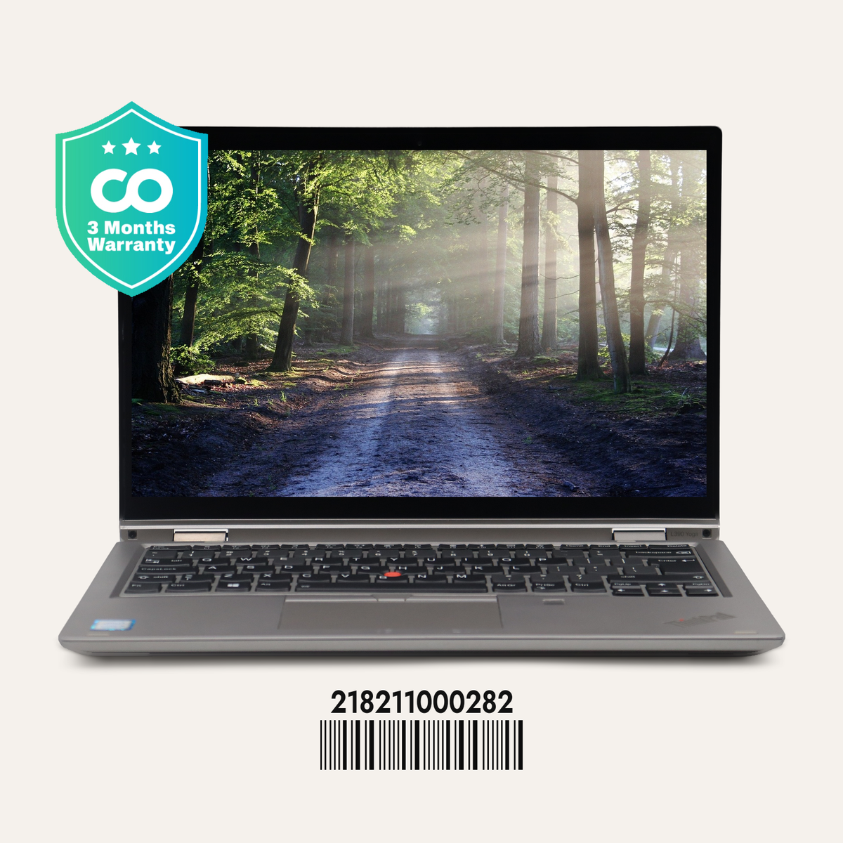 LENOVO THINKPAD L390 YOGA SN: 00282 front view