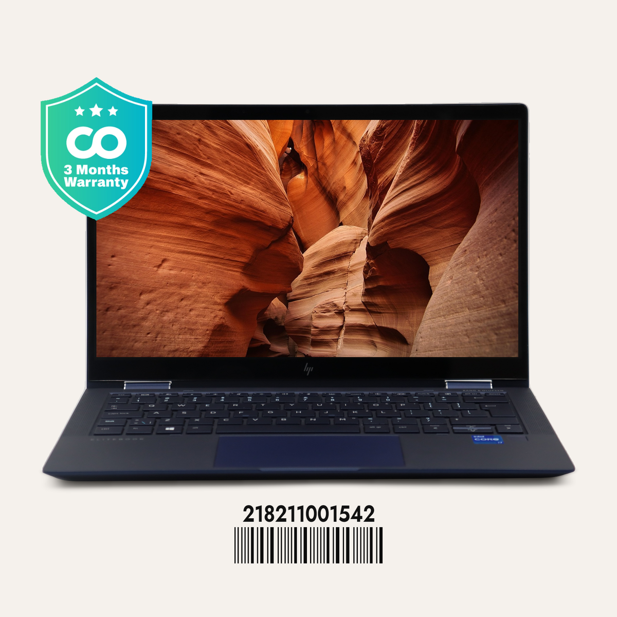 HP ELITE DRAGONFLY G2 Serial No.: 218211001542 front view