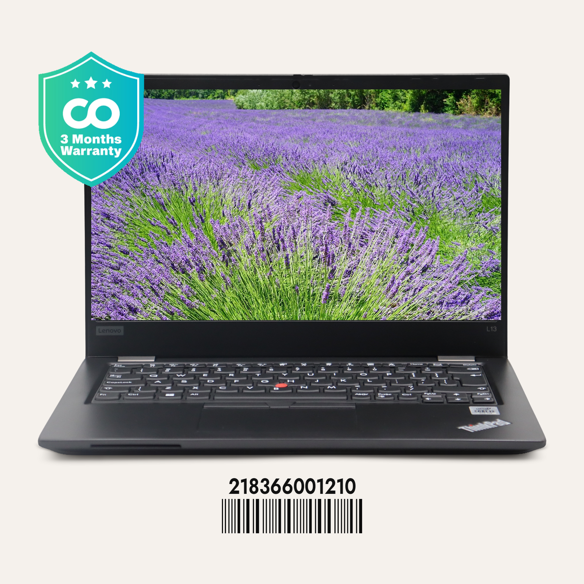 LENOVO THINKPAD L13 GEN 1 SN: 01210 front view