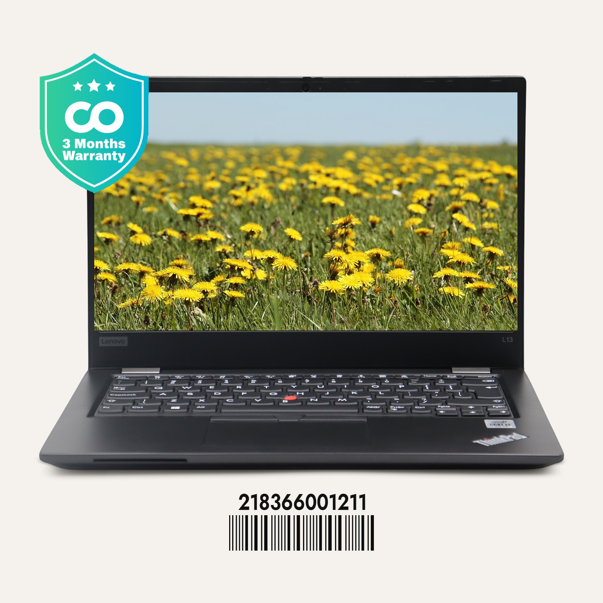 LENOVO THINKPAD L13 GEN 1 SN: 01211 front view