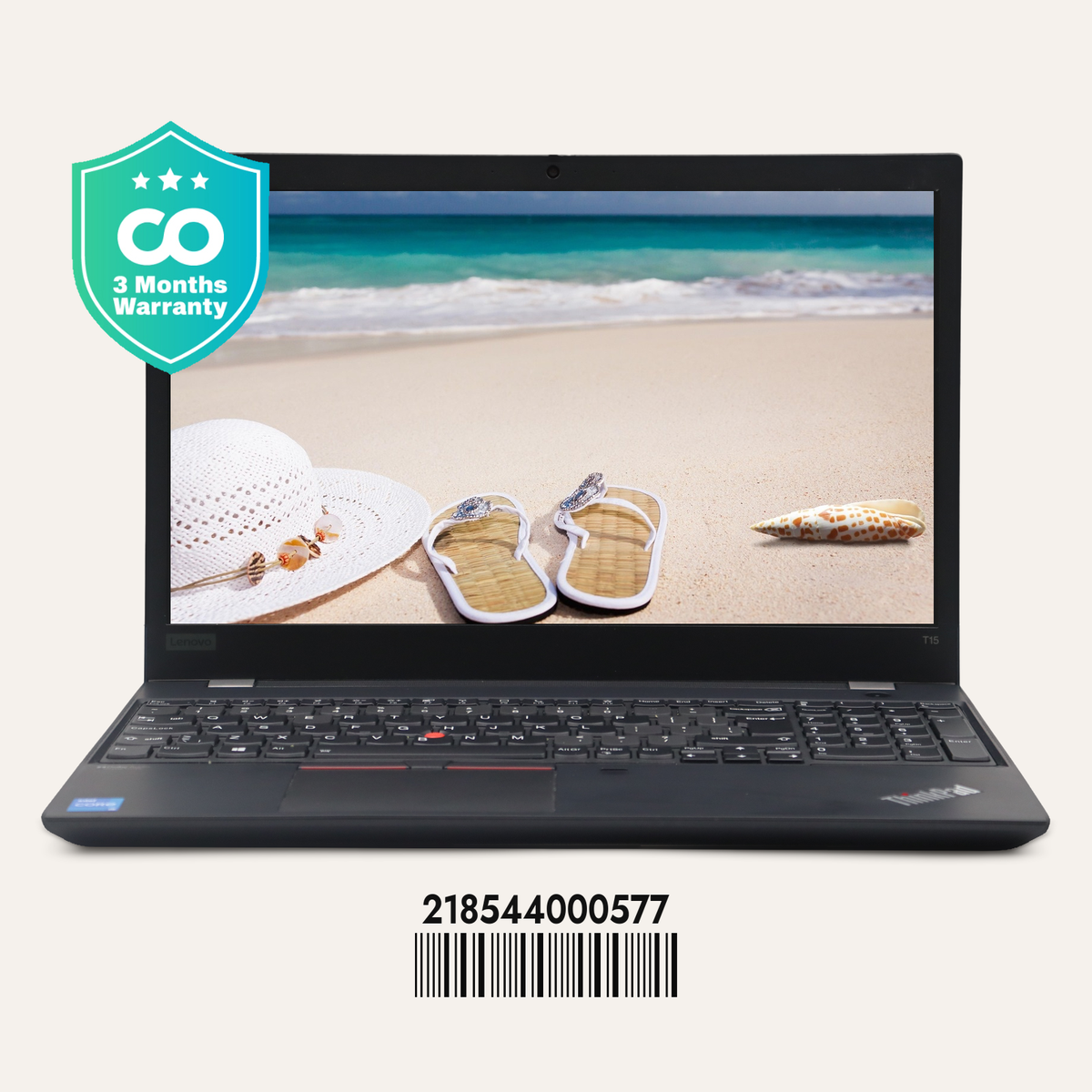 LENOVO THINKPAD T15 GEN 2 SN: 00577 front view
