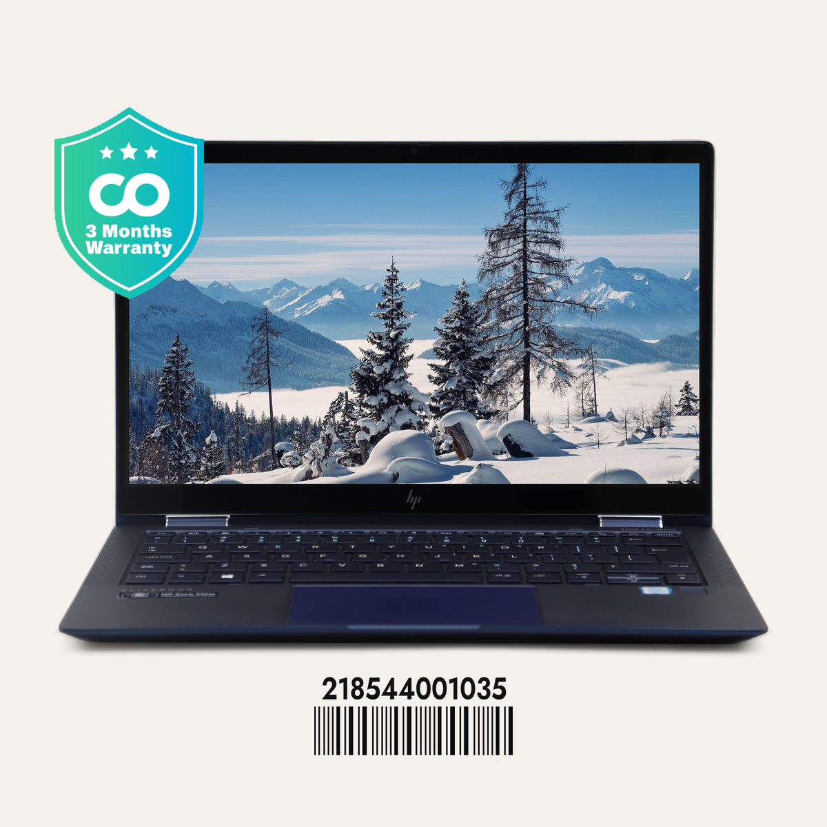 HP ELITE DRAGONFLY Serial No.: 218544001035 front view