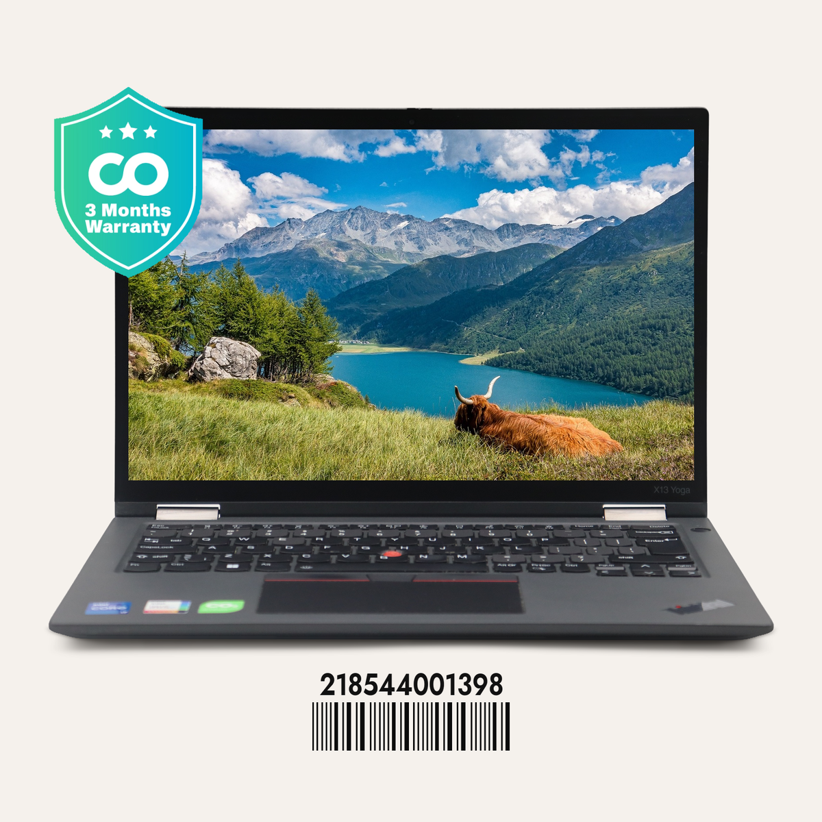 LENOVO THINKPAD X13 YOGA GEN 2 SN: 01398 front view