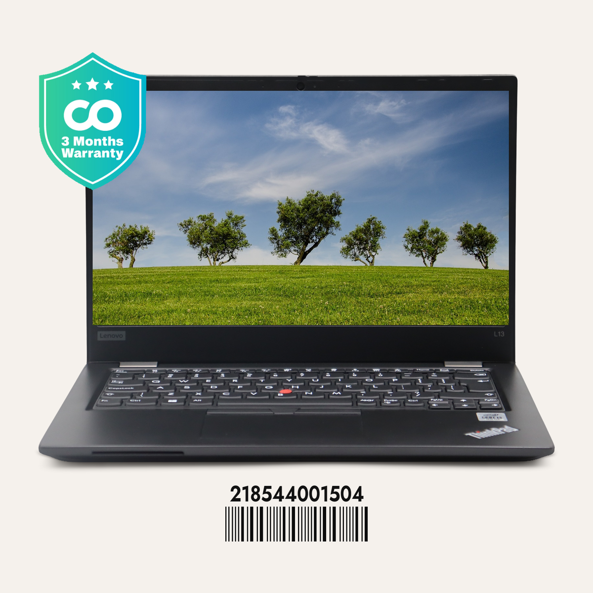 LENOVO THINKPAD L13 GEN 1 SN: 01504 front view