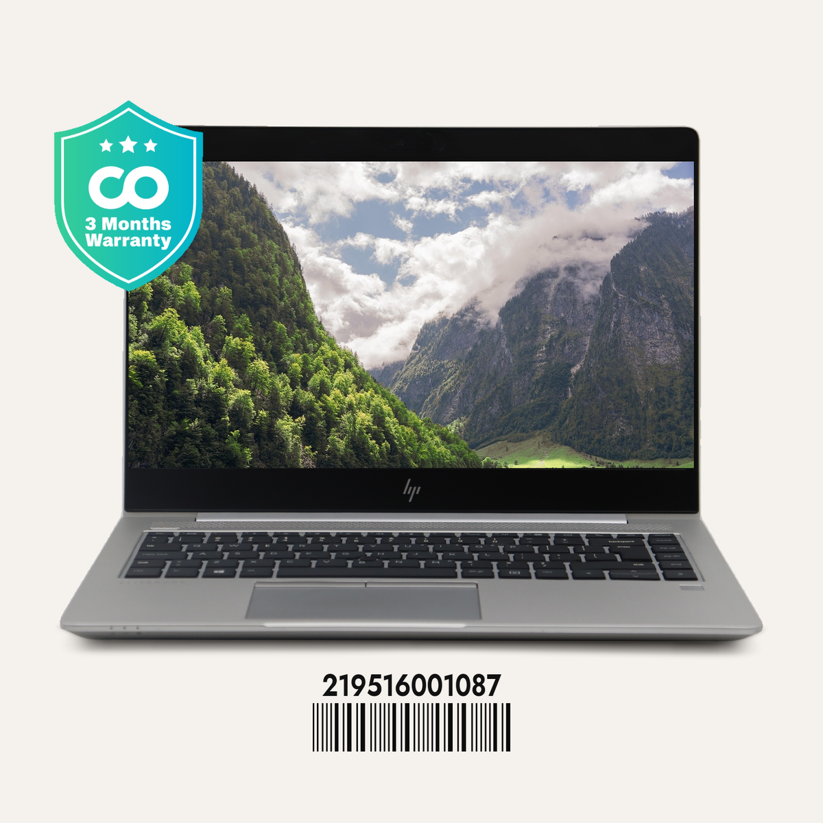 HP ELITEBOOK 745 G5 Serial No.: 219516001087 front view
