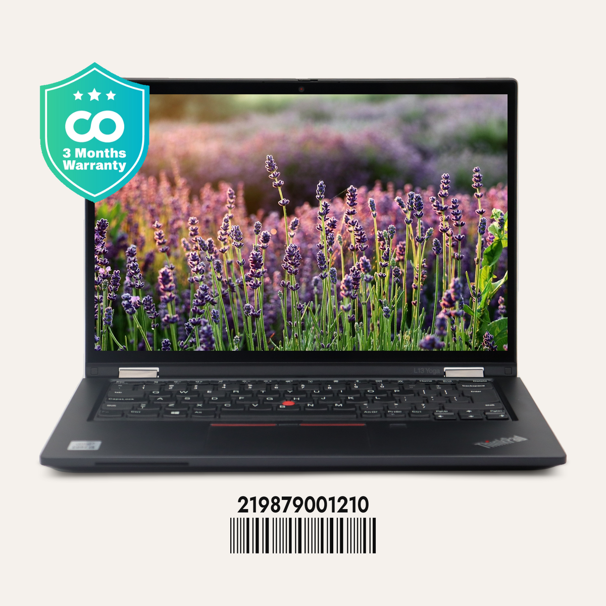 LENOVO THINKPAD L13 YOGA Serial No.: 219879001210 front view
