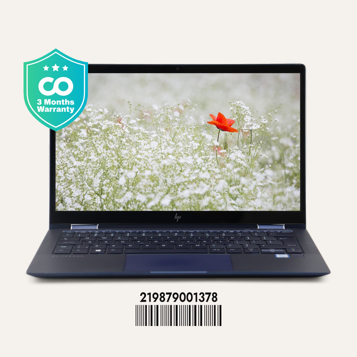 HP ELITE DRAGONFLY Serial No.: 219879001378 front view