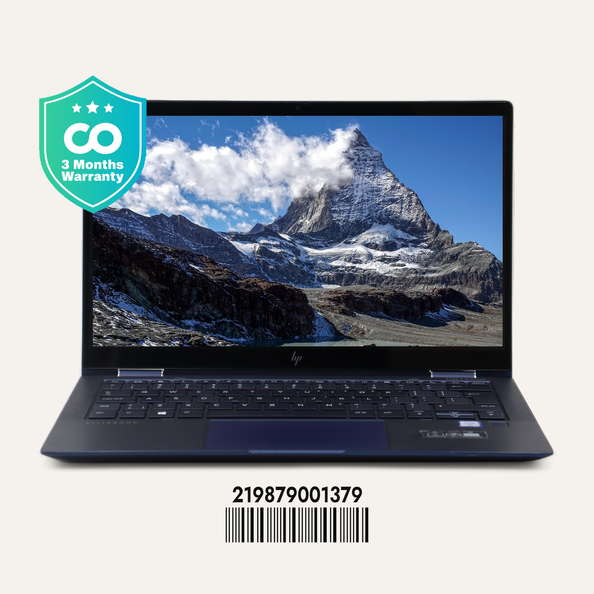 HP ELITE DRAGONFLY Serial No.: 219879001379 front view