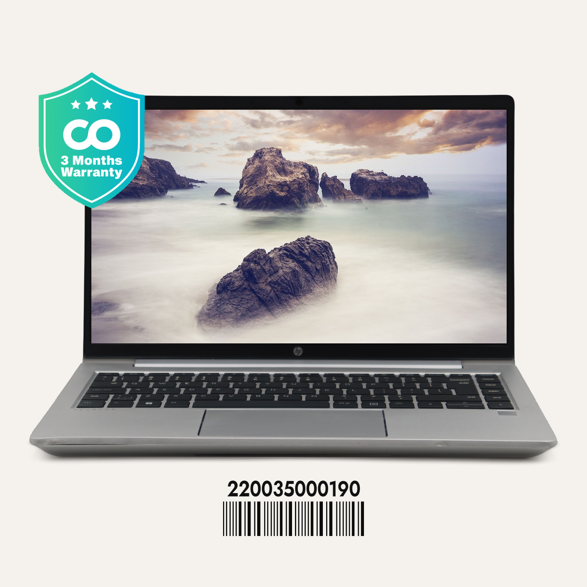 HP PROBOOK 445 G10 SN: 00190 front view