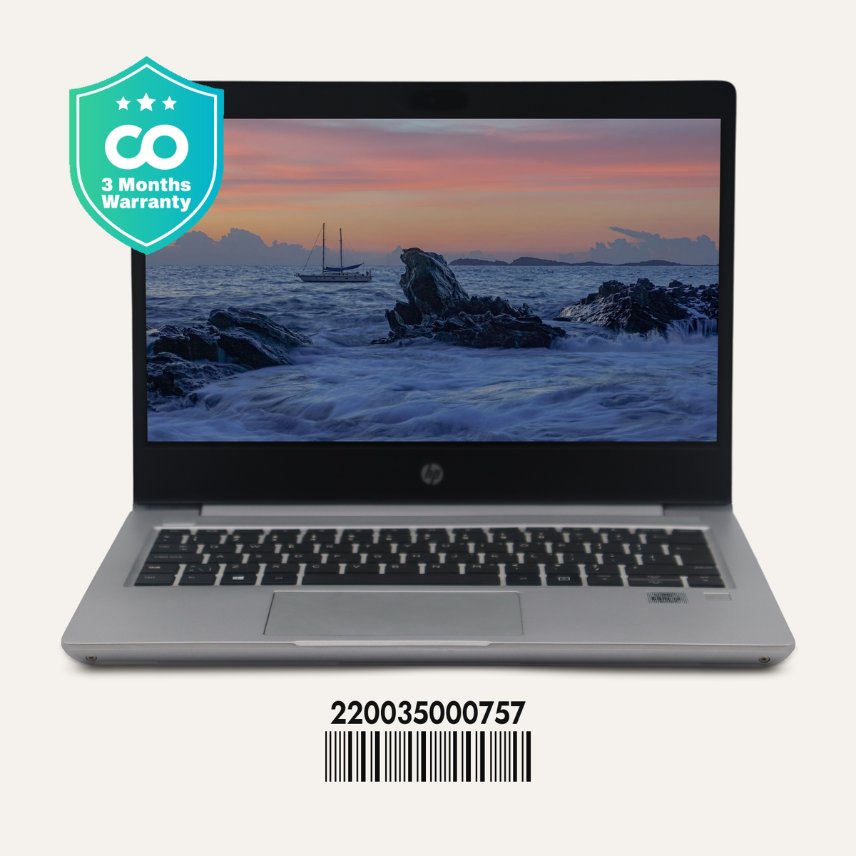 HP PROBOOK 430 G7 SN: 00757 front view