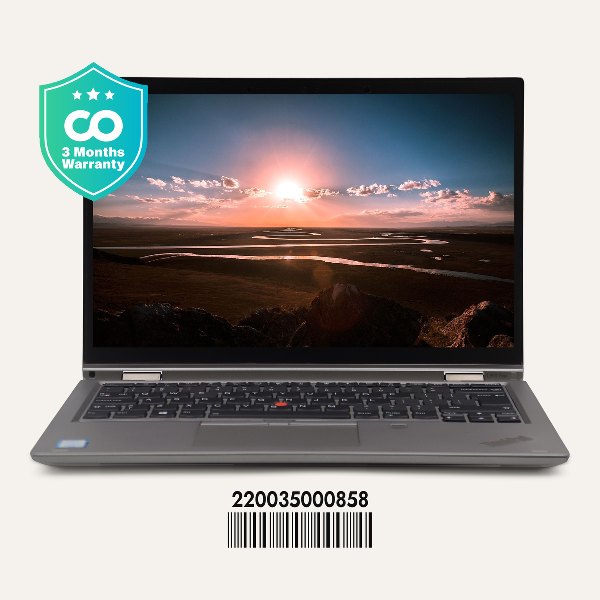 LENOVO THINKPAD L390 YOGA SN: 00858 front view