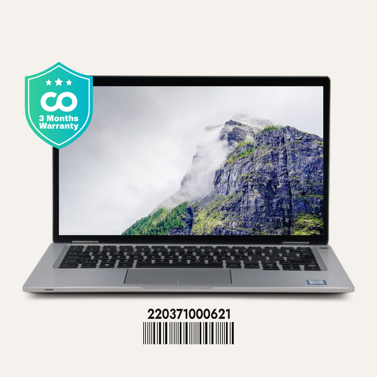 DELL LATITUDE 7400 2-IN-1 SN: 00621 front view