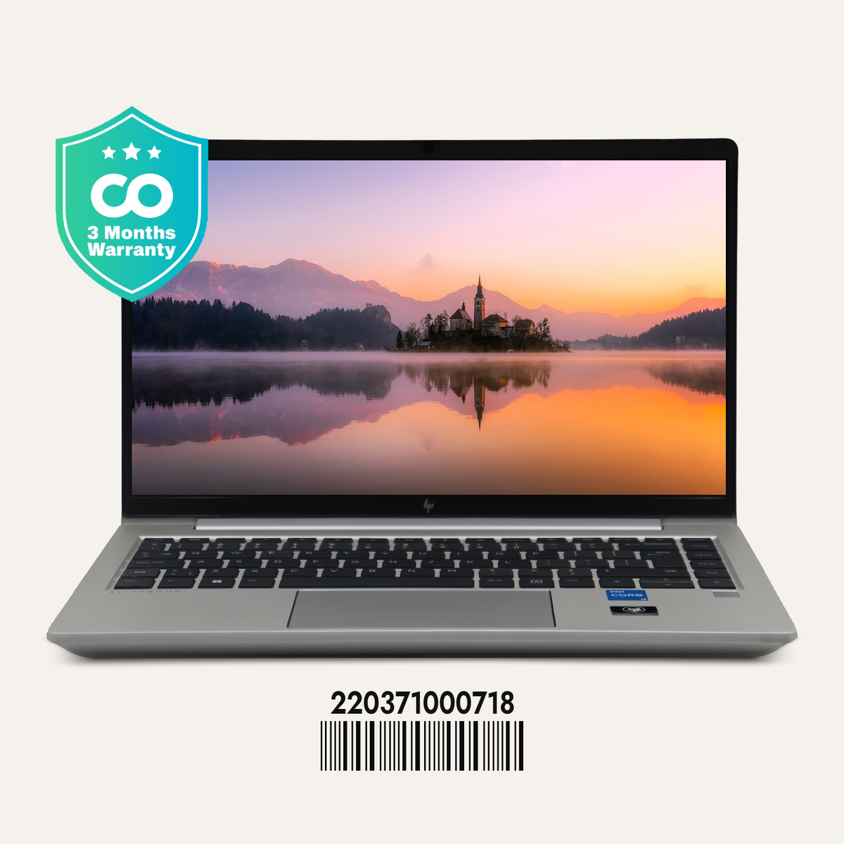 HP ELITEBOOK 640 G9 SN: 00718 front view