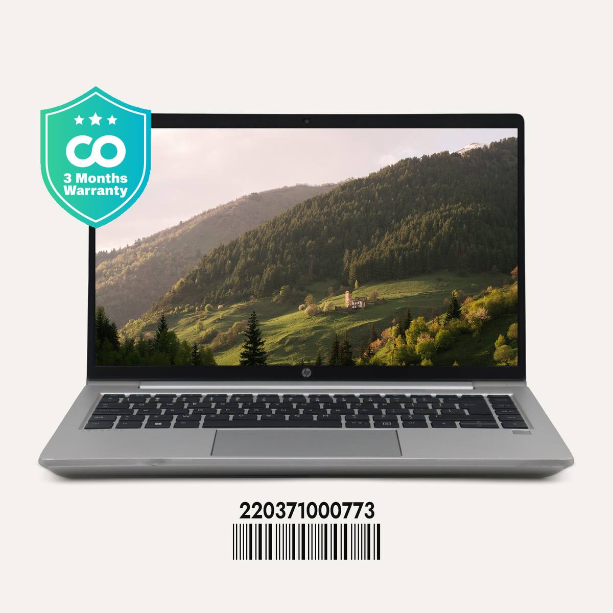 HP PROBOOK 445 G10 SN: 00773 front view