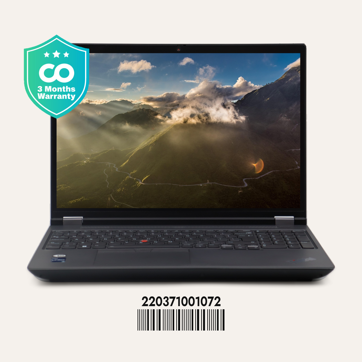 LENOVO THINKPAD P16 GEN 1 Serial No.: 220371001072 front view