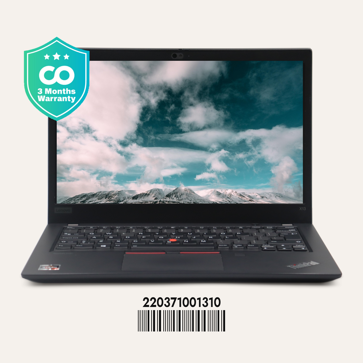 LENOVO THINKPAD X13 GEN 1 SN: 01310 front view