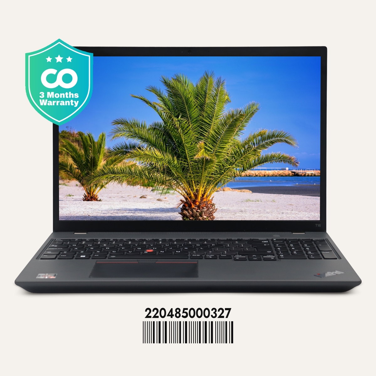 LENOVO THINKPAD T16 GEN 1 SN: 00327 front view