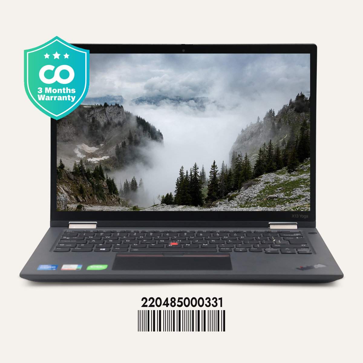 LENOVO THINKPAD X13 YOGA GEN 2 SN: 00331 front view