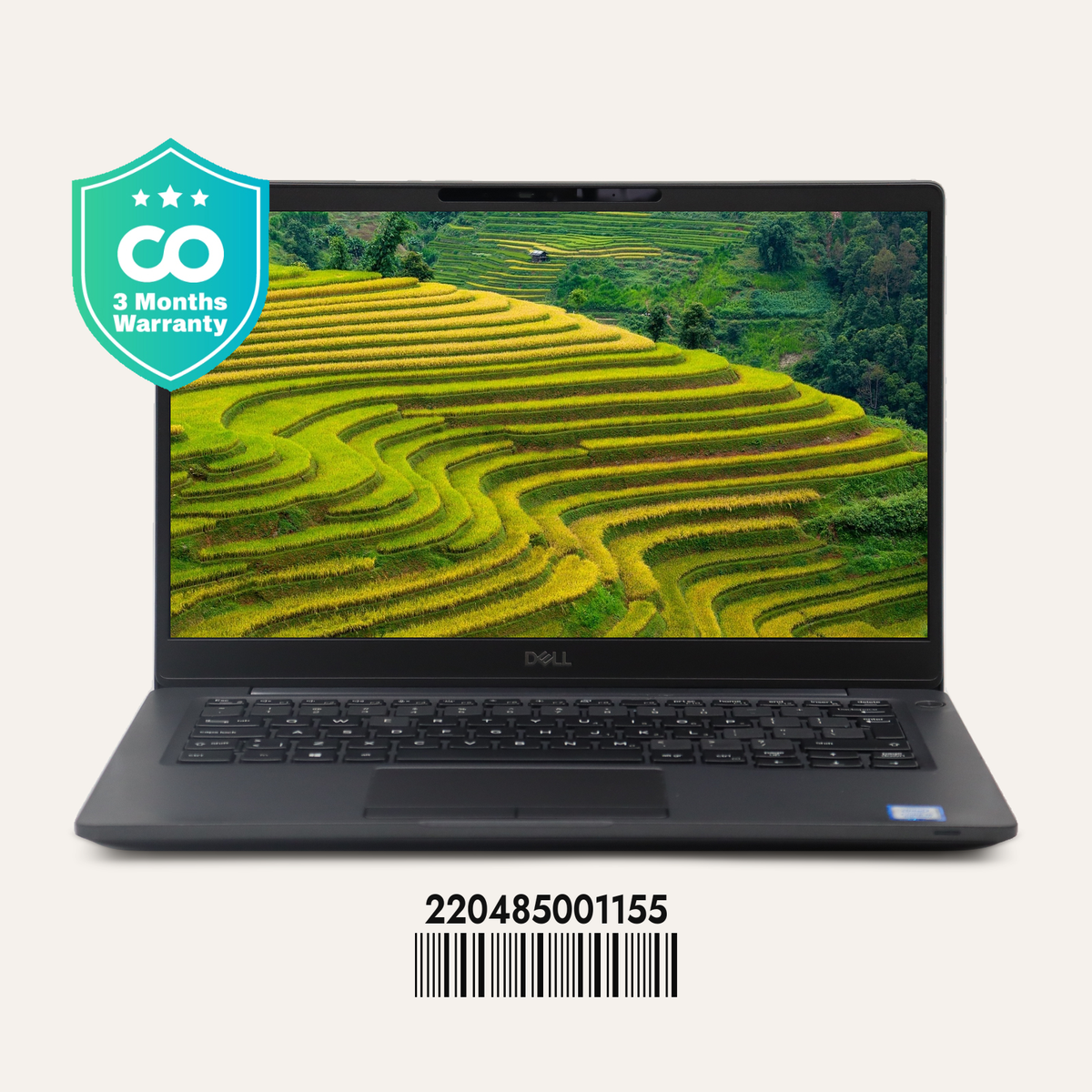 DELL LATITUDE 7300 Serial No.: 220485001155 front view