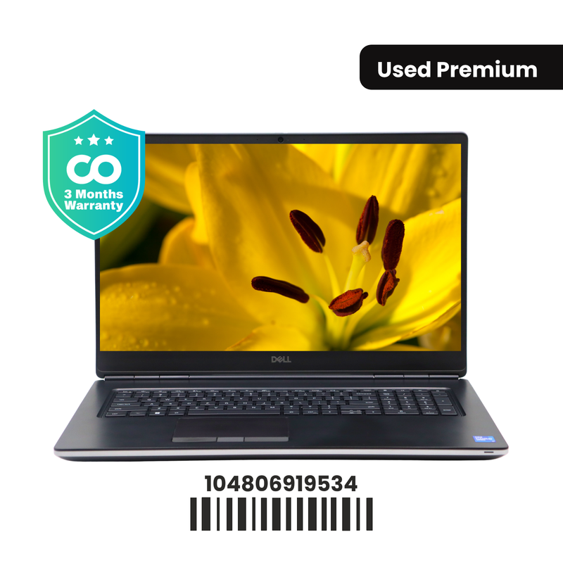 DELL PRECISION 7760: 11th Gen i7, 64GB RAM, 512GB SSD, SN:919534
