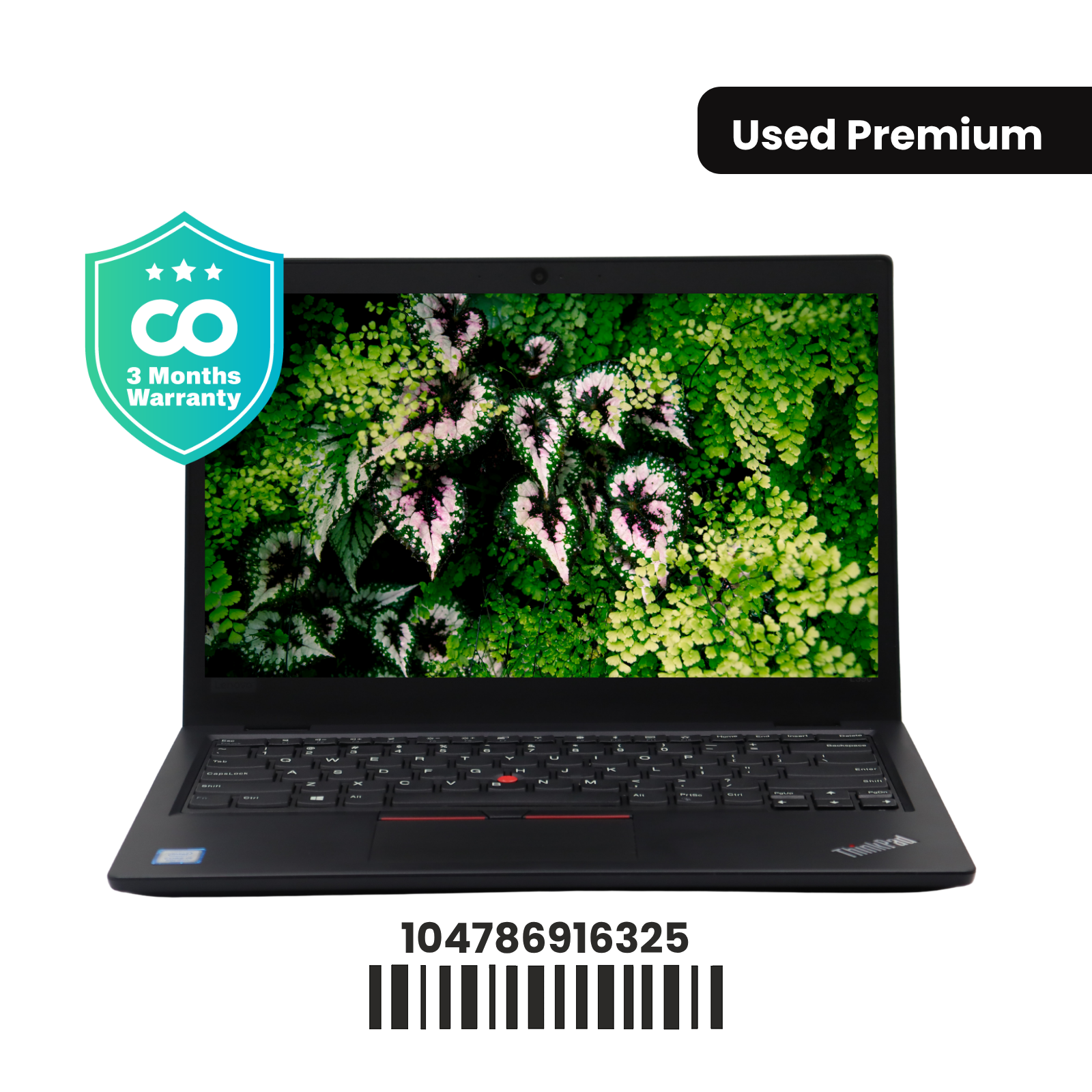 Lenovo THINKPAD L390: 8th Gen i5, 8GB RAM, 256GB SSD, SN:196325