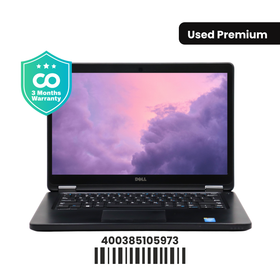 DELL LATITUDE E5450: 5th Gen i5, 8GB RAM, 256GB SSD, SN:05973