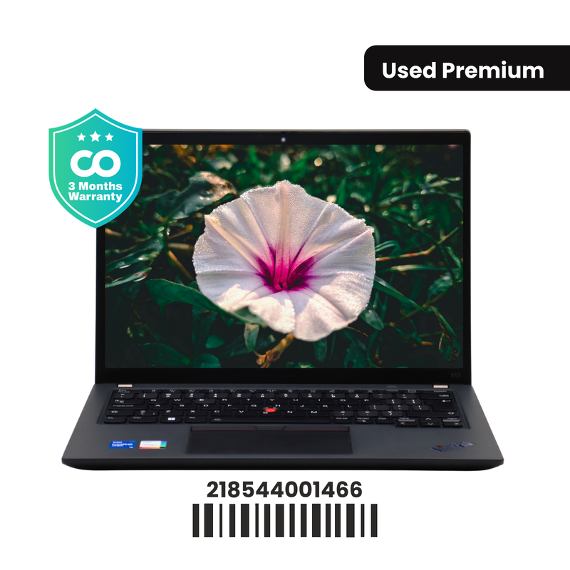 LENOVO THINKPAD X13 GEN 2: 11th Gen i5, 16GB RAM, 512GB SSD, SN:01466