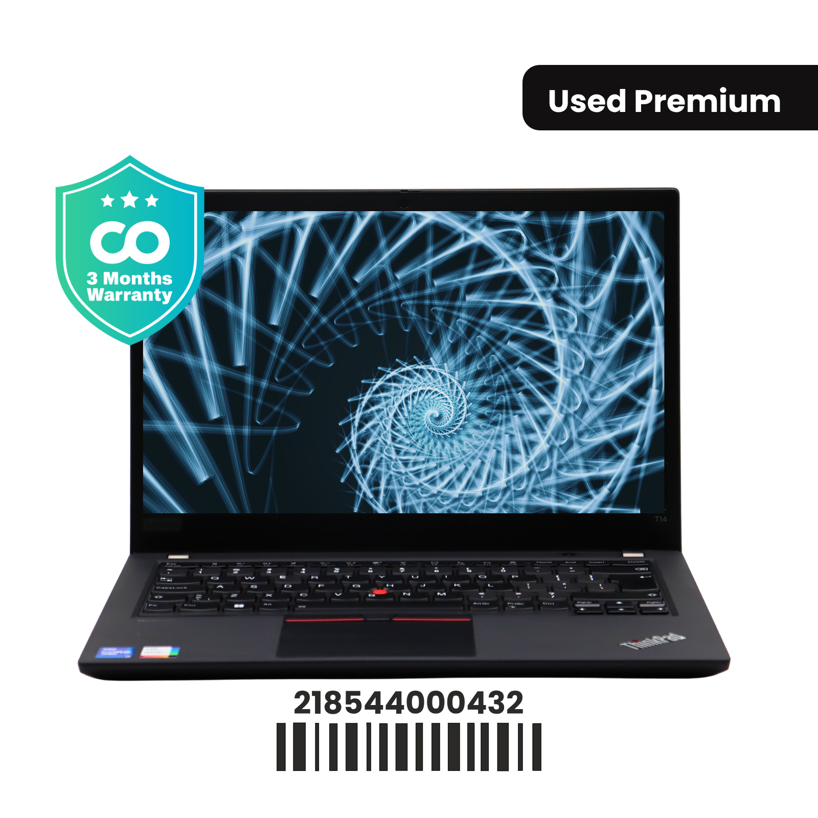 LENOVO THINKPAD T14 GEN 2: 11th Gen i7, 32GB RAM, 1024GB SSD, SN:00432