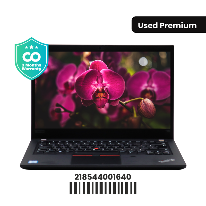 Lenovo ThinkPad T490: Intel Core i5, 8th Gen, 8GB RAM, 256GB SSD SN:001640