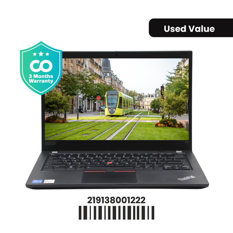 LENOVO THINKPAD T14 GEN 2: 11th Gen i7, 16GB RAM, 256GB SSD, SN:01222