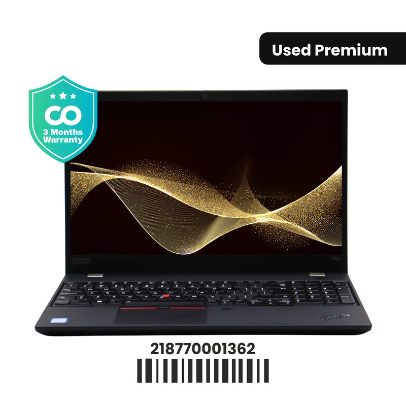 LENOVO THINKPAD P53S: i7 8th, 16GB RAM, 512GB SSD, SN:01362