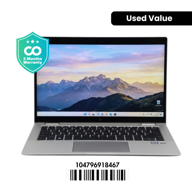 HP ELITEBOOK X360 1030 G4: 8th Gen i7, 16GB RAM, 512GB SSD, SN:18467