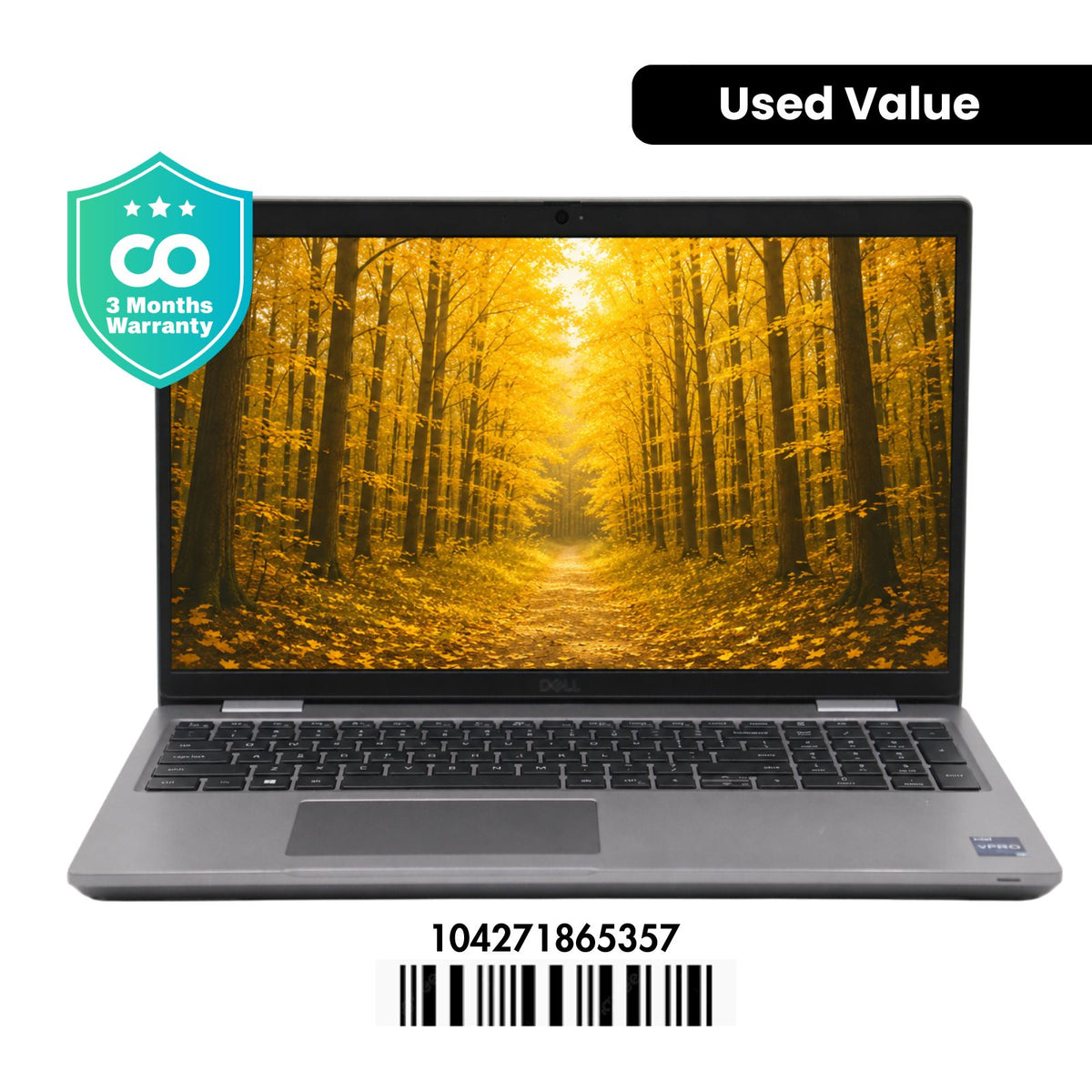Dell LATITUDE 5531: 12th Gen i7, 32GB RAM, 512GB SSD, SN:65357