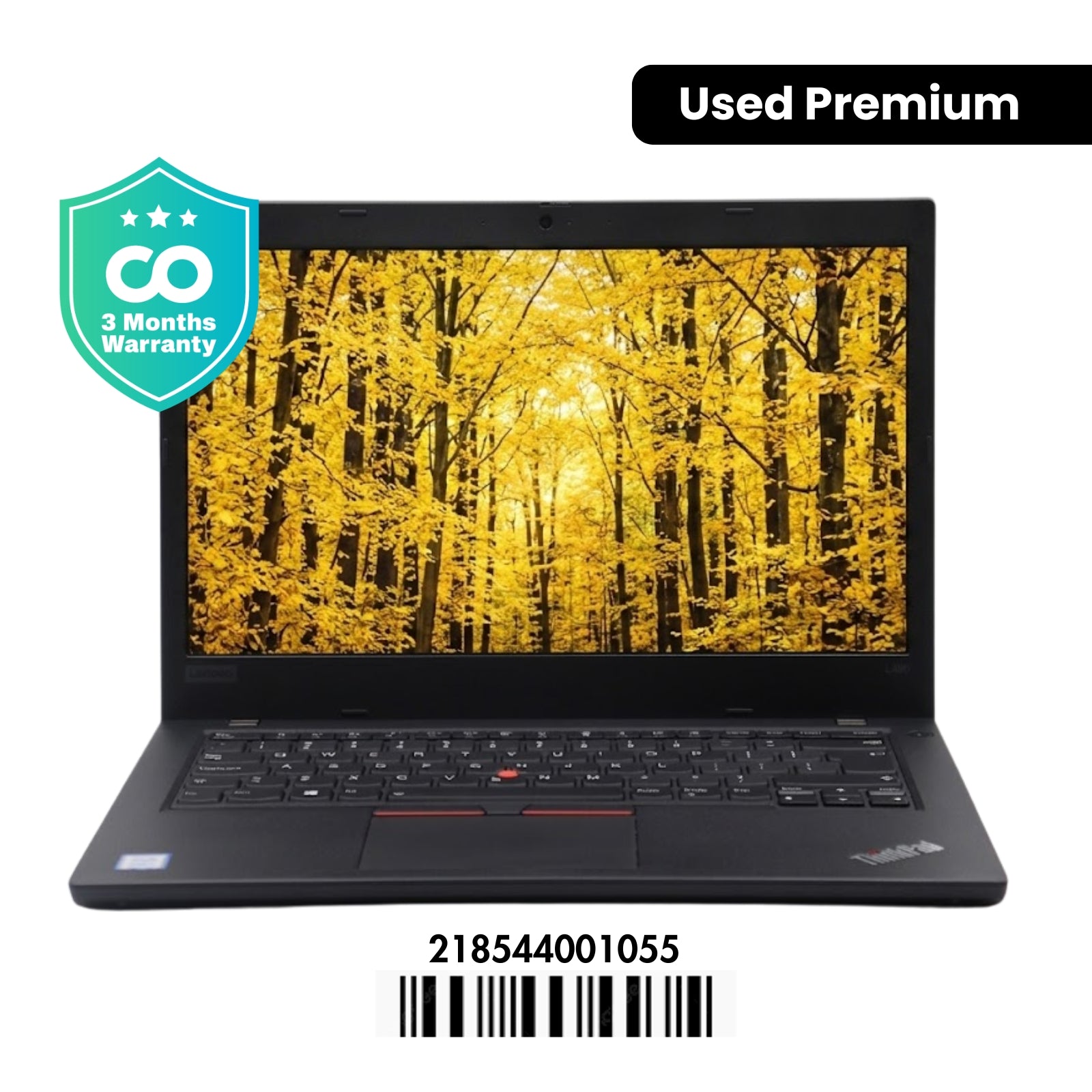 Lenovo THINKPAD L490: 8th Gen i3, 8GB RAM, 256GB SSD, SN:01055