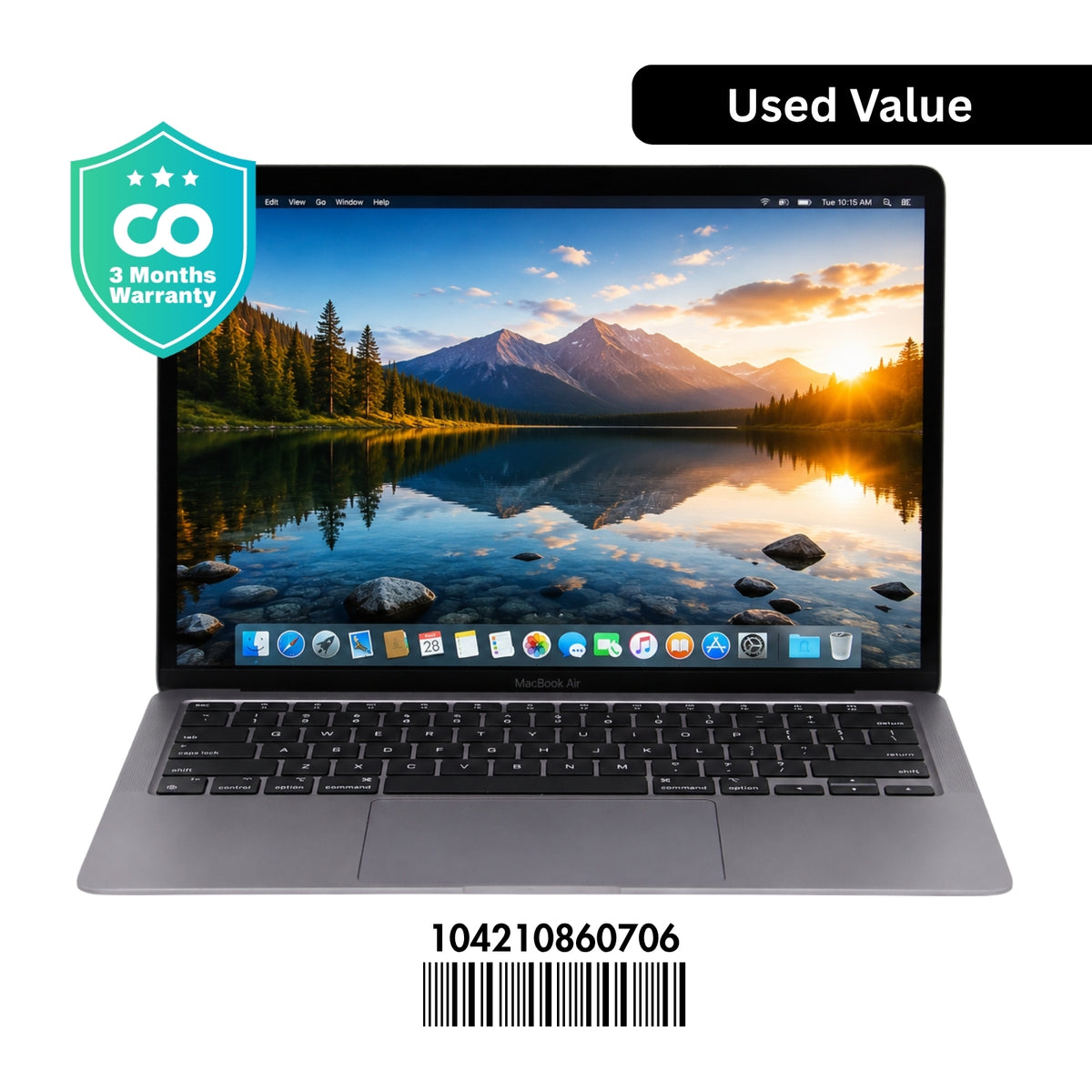 Apple MacBook Air A2337(2020): M1, 8GB RAM, 256GB SSD, SN:60706