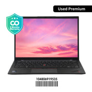 LENOVO ThinkPad X1 Carbon Gen 10: 12th Gen i7, 16GB RAM, 256GB SSD, SN:19535