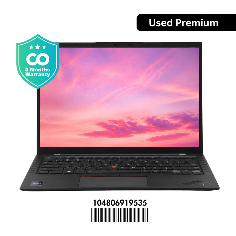 LENOVO ThinkPad X1 Carbon Gen 10: 12th Gen i7, 16GB RAM, 256GB SSD, SN:19535