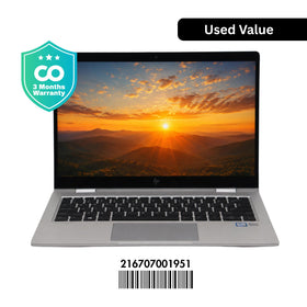 HP ELITEBOOK X360 830 G5: 8th Gen i5, 8GB RAM, 256GB SSD, SN:01951