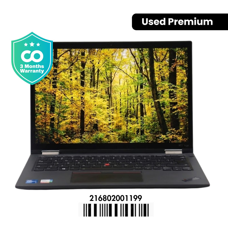 LENOVO THINKPAD X13 YOGA GEN 2: 11th Gen i5, 16GB RAM, 256GB SSD, SN:01199