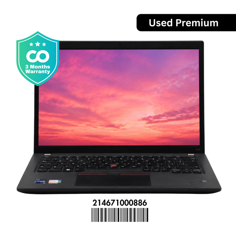 LENOVO THINKPAD X13 GEN 3: 12th Gen i7, 16GB RAM, 512GB SSD, SN:00886
