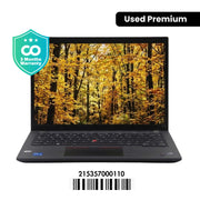 LENOVO THINKPAD T14 GEN 3: Intel Core i5, 12th Gen, 32GB RAM, 512GB SSD SN:00110